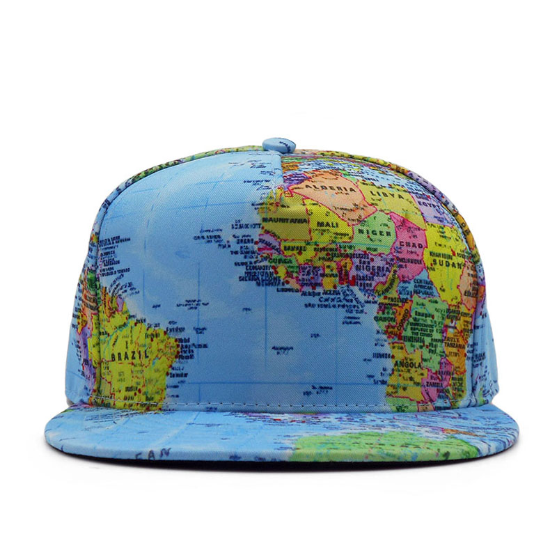 World Map Printed Snapback - Image 2