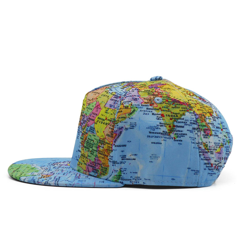 World Map Printed Snapback - Image 4