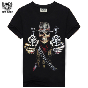 3D Skull Streetwear Tees