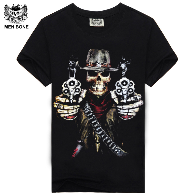 3D Skull Streetwear Tees