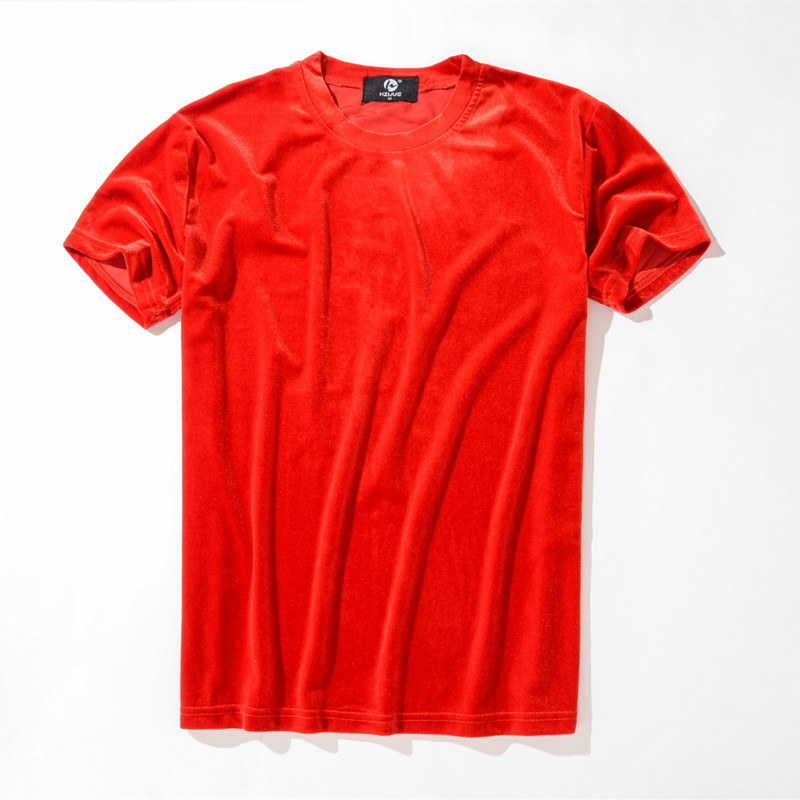 Punk Velvet Solid Streetwear tops - Image 3