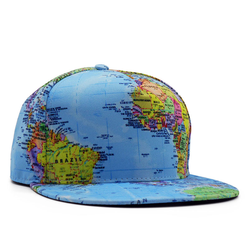 World Map Printed Snapback - Image 3