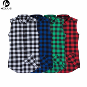 Chris Brown Plaid Sleeveless Shirt